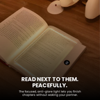 Reading light for bed that does not disturb others