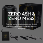 Ash catcher incense burner keeping surfaces clean