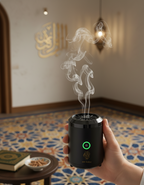 Backflow incense fountain creating calming smoke