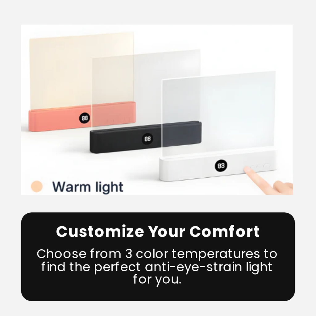 Reading light for bed with eye-friendly brightness